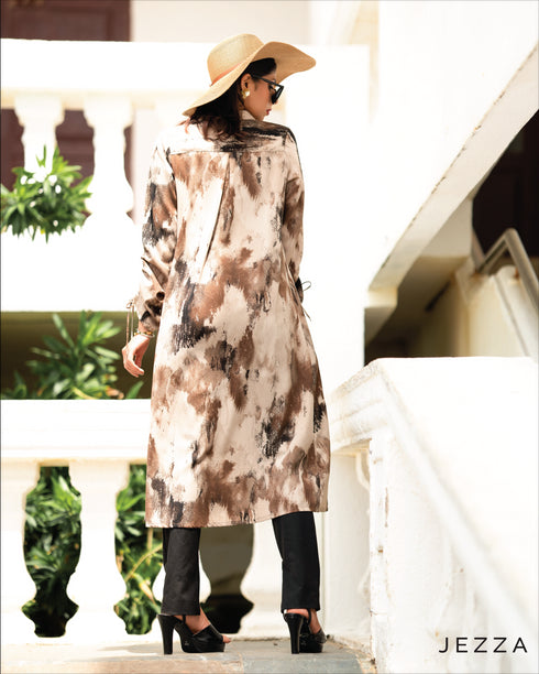 Polyester Midi Shirt Top 61891